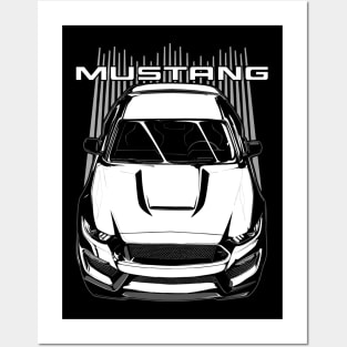 Mustang S550 - White Posters and Art